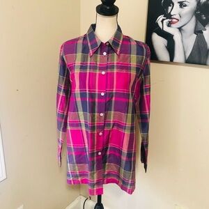 Koret Silk Button Down Top